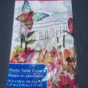2 PK - NEW Butterfly Theme Party Plastic Disposable Table Cover